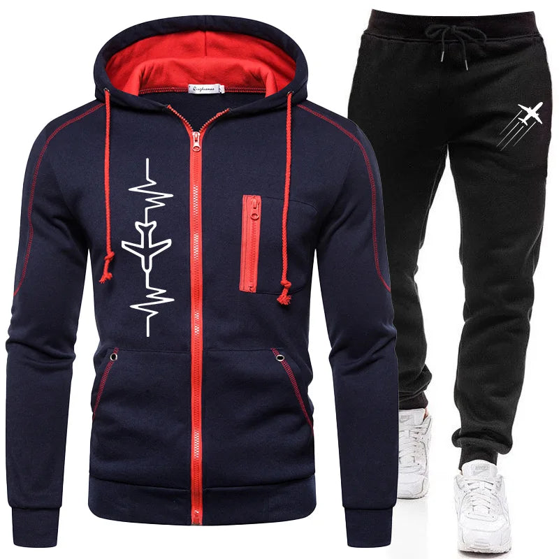Autumn Winter Tracksuit – Hoodie & Jogger Pants Set