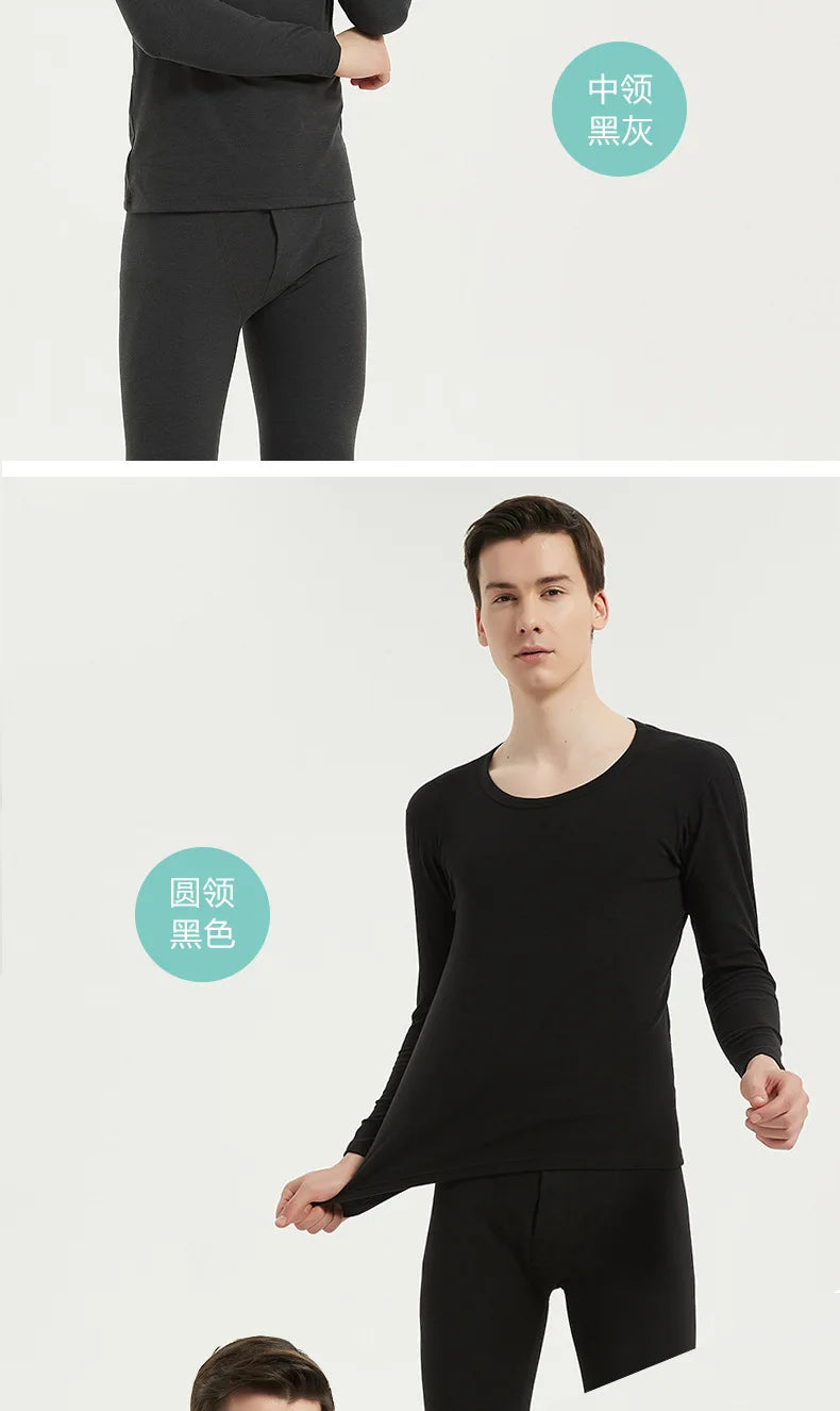 Men’s Winter Thermal Underwear Set – Warm Tops & Pants