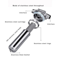 Pre-filter household well water whole house household water purifier 304 stainless steel high flow backwashing water filter