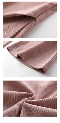 Men’s Corduroy Tie-Dye Cargo Pants Loose Autumn Trousers