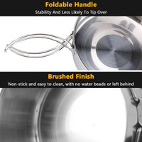 Camping Cookware Set 4–5 Person Stainless Steel Set