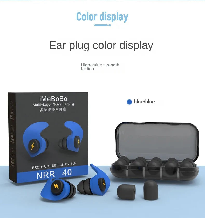 Noise-Cancelling Silicone Earplugs – Sleep & Soundproof
