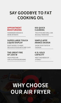 6L Air Fryer with Touch Screen