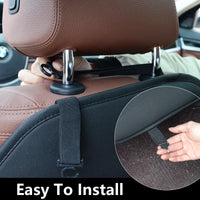 PU Leather Car Rear Seat Kick Pad Backrest Protection