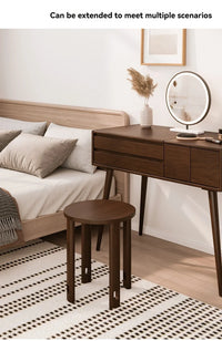 Stackable stool, modern dining table stool, natural wood, new Chinese style solid wood round stool