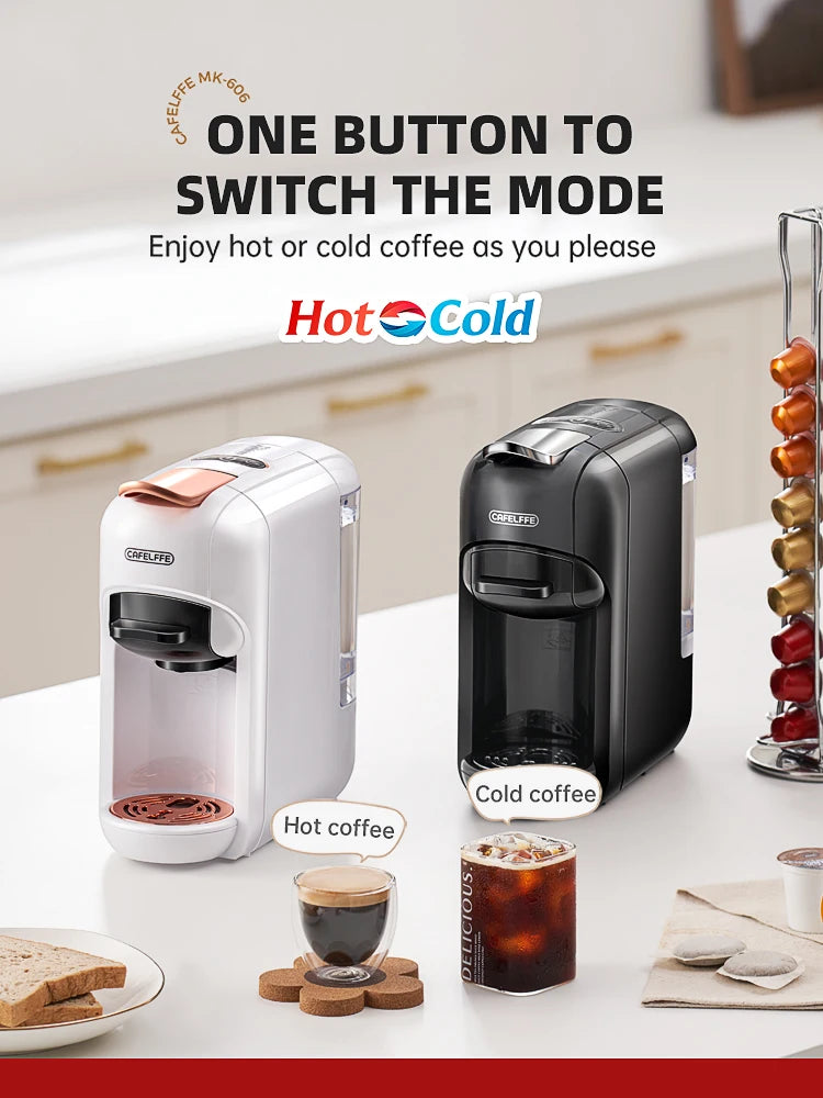 Cafelffe 5-in-1 Capsule Coffee Machine 19Bar