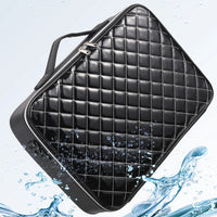 Diamond PU Makeup Case – Large Waterproof Travel Box