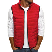 Men’s Winter Cotton Padded Sleeveless Vest Jacket