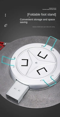 Smokeless Electric Frying Pan & Grill – Nonstick 5-Temp