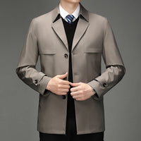 Trench Coat – Business Casual Single Breasted Jacket