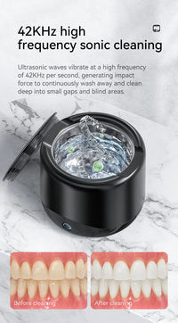 Ultrasonic Cleaner for Dentures 42-45KHz Professional Ultrasonic Cleaning Machine for All Dental Jewelry Watche Household Washer
