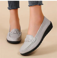 Women's Flat Shoes Fashion Outdoor Loafers For Women Comfortable Moccasins Genuine Leather Shoes For Woman Footwear
