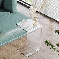 Acrylic Side Table – Modern Transparent Tea Table