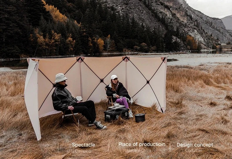 Collapsible Camping Windscreen Stove Wind-Resistant Outdoor