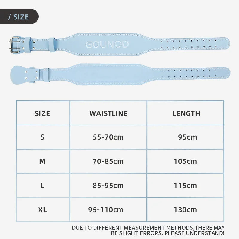 Matt PU Weightlifting Belt Fitness & Squat Support