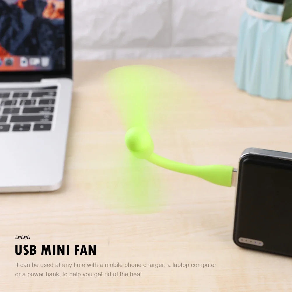 Mini USB Flexible Fan – Portable Cooling Fan for Laptop & Power Bank
