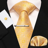 8cm Silk Men’s Tie Set with Pocket Square