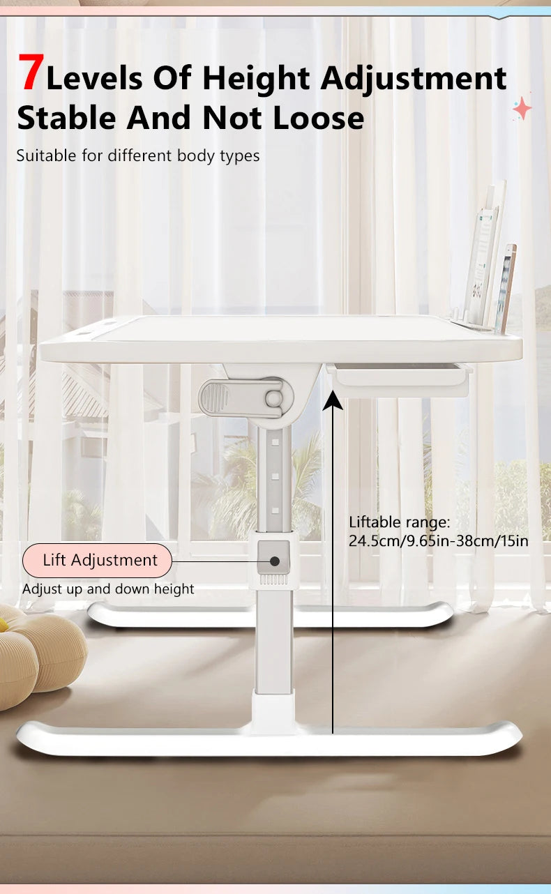 Adjustable Folding Laptop Desk – Bed & Floor Use