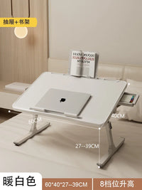 Modern Wooden Office Desk with Keyboard Shelf & Wheels