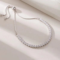 Popular Inlaid Zircon Combination Chain 925 Sterling Silver Bracelet New Ladies Jewelry Birthday Party Gift Fashion Jewelry