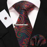 8cm Silk Men’s Tie Set with Pocket Square
