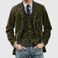 Men’s Corduroy Casual Suit Jacket – Autumn Fashion Coat