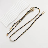 PU Leather Metal Chain Accessories Crossbody Shoulder Portable Wrist Bag Chain Strap Replacement Luggage Accessories Versatile