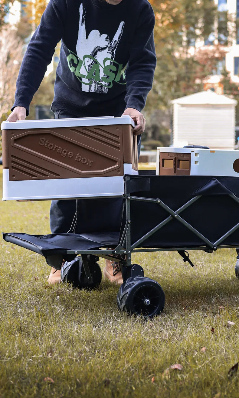 Folding Camping Cart – Heavy Duty Outdoor Utility Wagon