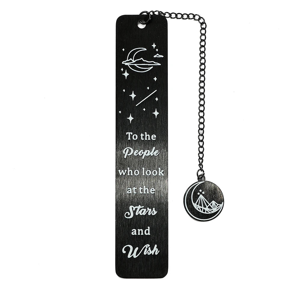 Stainless steel bookmarks designed for students, Kawaii book accessories for returning to school as learning stationery