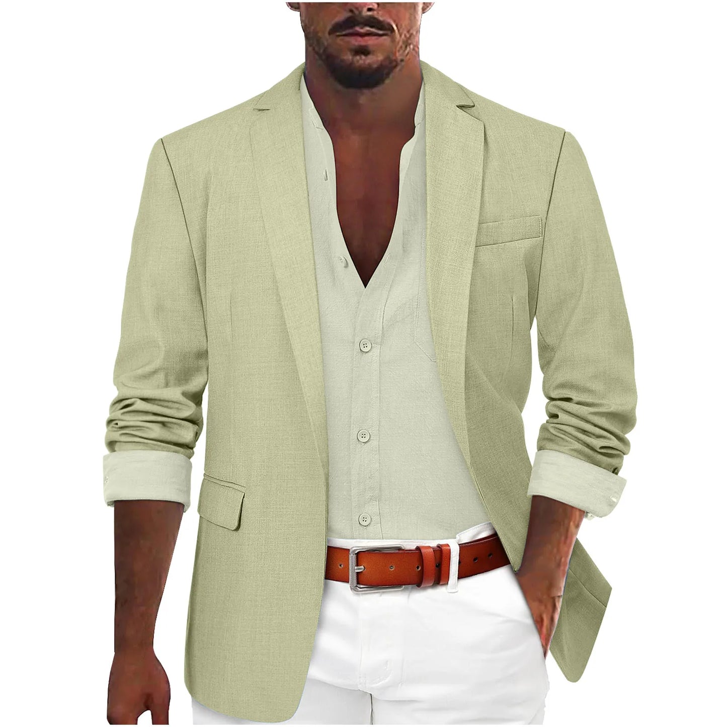 Men's Slim Fit Blazer – Casual Business Suit Jacket