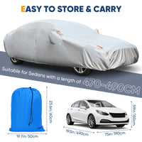 Universal Black Car Cover Dust & Sun Protection