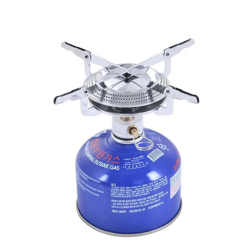 Windproof Camping Gas Stove Portable Foldable Backpack Electronic Stove Head Outdoor Cooking Picnic HikingMountaineering Camping