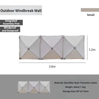 Collapsible Camping Windscreen Stove Wind-Resistant Outdoor