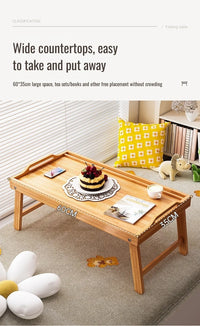 Square Folding Tea Table – Lightweight Tatami Floor Desk
