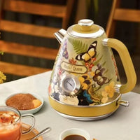 Retro Handmade Decals Automatic Electric Kettle Water Boiler 304Stainless Steel Thermometer Anti-Dry 1800w 1.8L