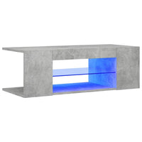 TV Cabinet Modern Living Room Furniture Luxury Deco with RGB LED lightLED Lights for Bdedroom Colour Changing 90x39x30 cm