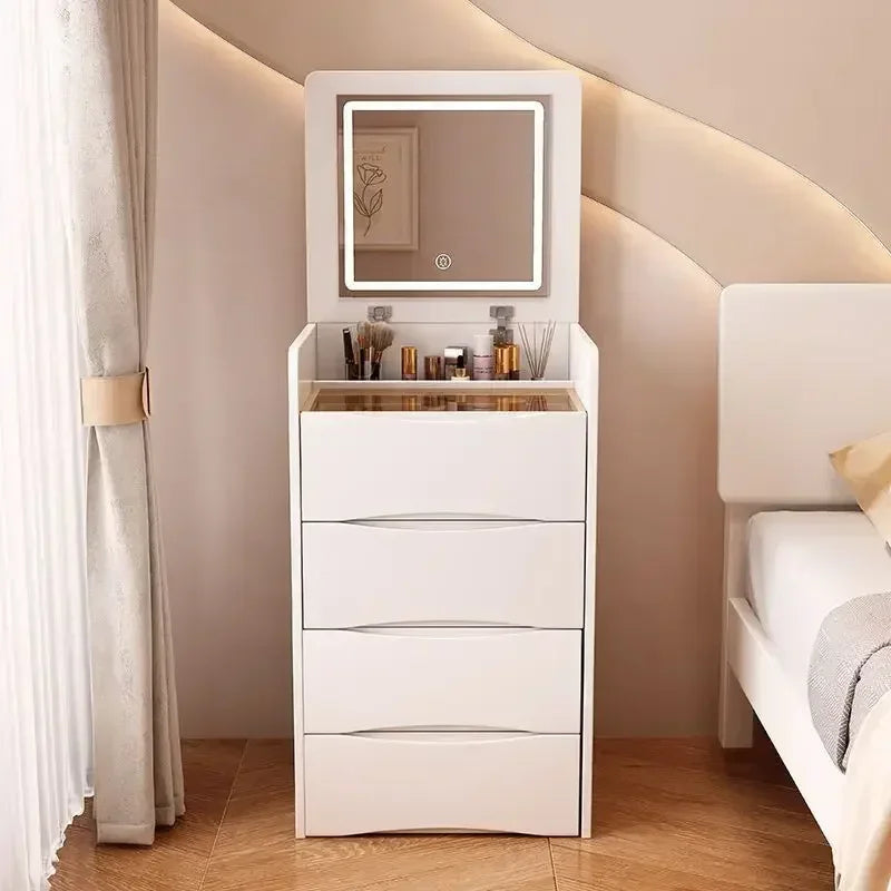 Modern Multi-Functional Dressing Table with Stool