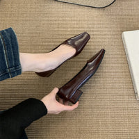 Elegant Women’s Low-Heel Pumps – Round Toe Spring