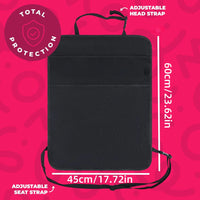 Car Child Seat Kick Pad Backrest Protector & Organizer