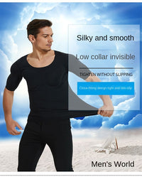 Men’s Fake Muscle Shaper Shirt Cosplay & Fitness Undershirt