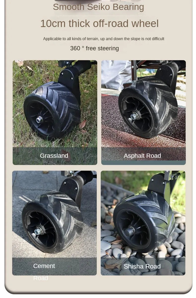 Folding Camping Cart – Heavy Duty Outdoor Utility Wagon