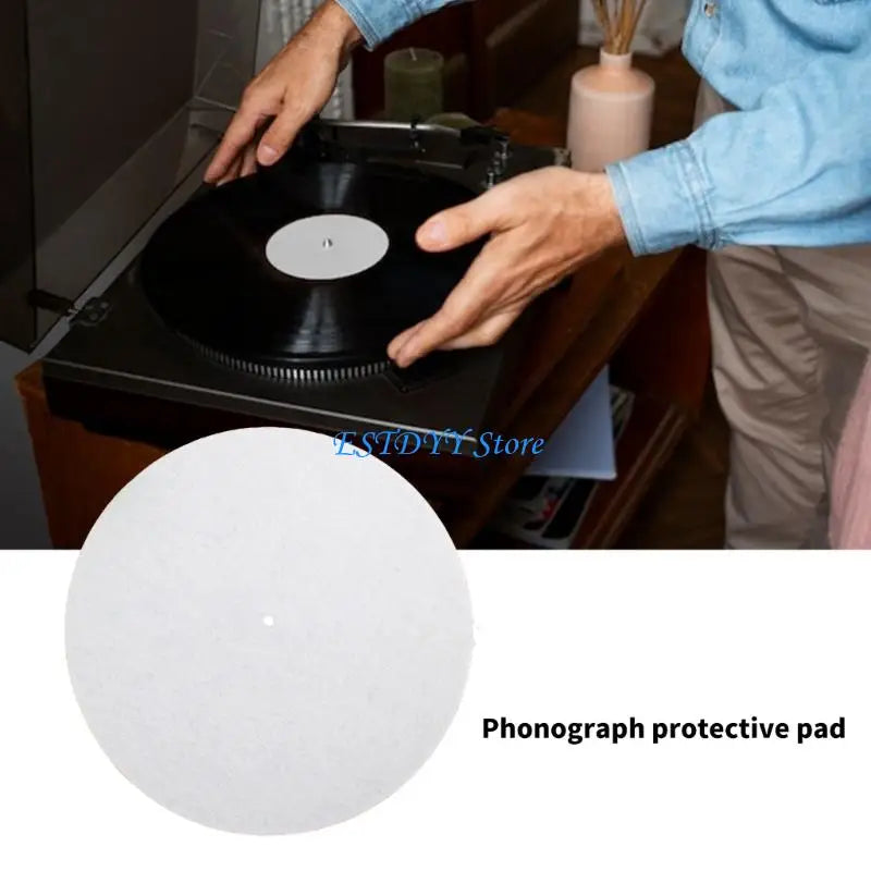 G6DE Wool Turntable Slipmat Anti-Vibration Mat