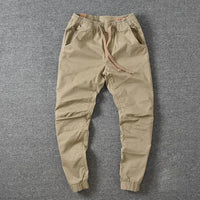 Men’s High Waist Cargo Pants – Casual Vintage Cropped