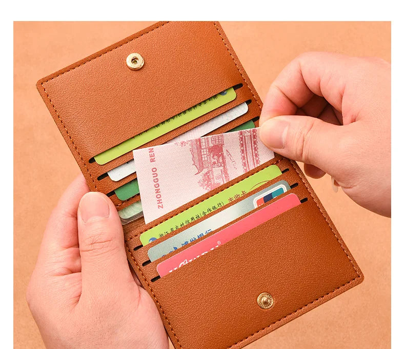Women Men Credit Card Bag Ultra-thin Small Bank Card Driver's License Card Holder Wallet Male Simple Card Holder Bag