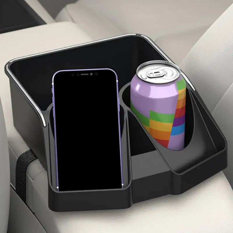 Car Seat Organizer with Cup Holders Storage Console