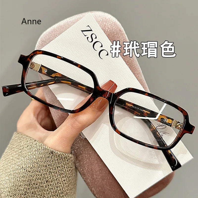 Retro Square Myopia Glasses – Unisex Prescription Eyewear