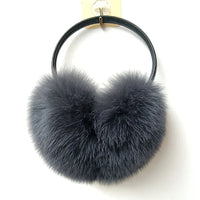 Oversized Real Raccoon Fur Winter Earmuffs for Women