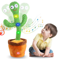 Kids Talking Dancing Cactus Plush Toy with Songs