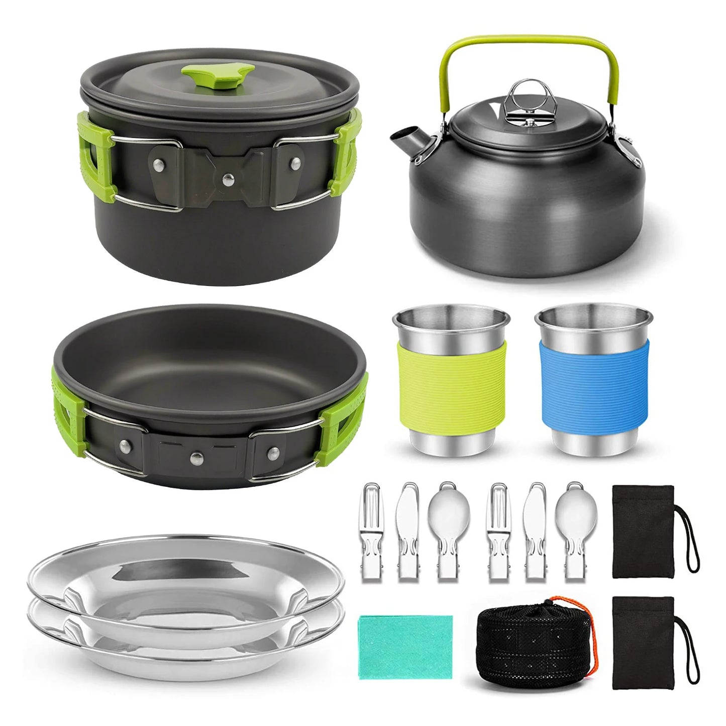 Camping Cookware Set Outdoor Cooking Kit for 2