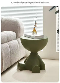 Modern Cartoon Edge Coffee Side Table with Storage